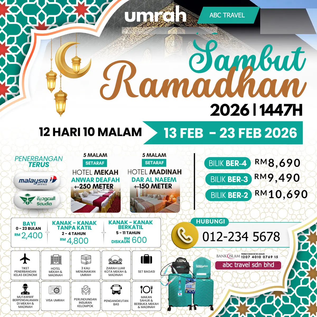 Ramadhan 2026 Umrah Package (2 Minggu)